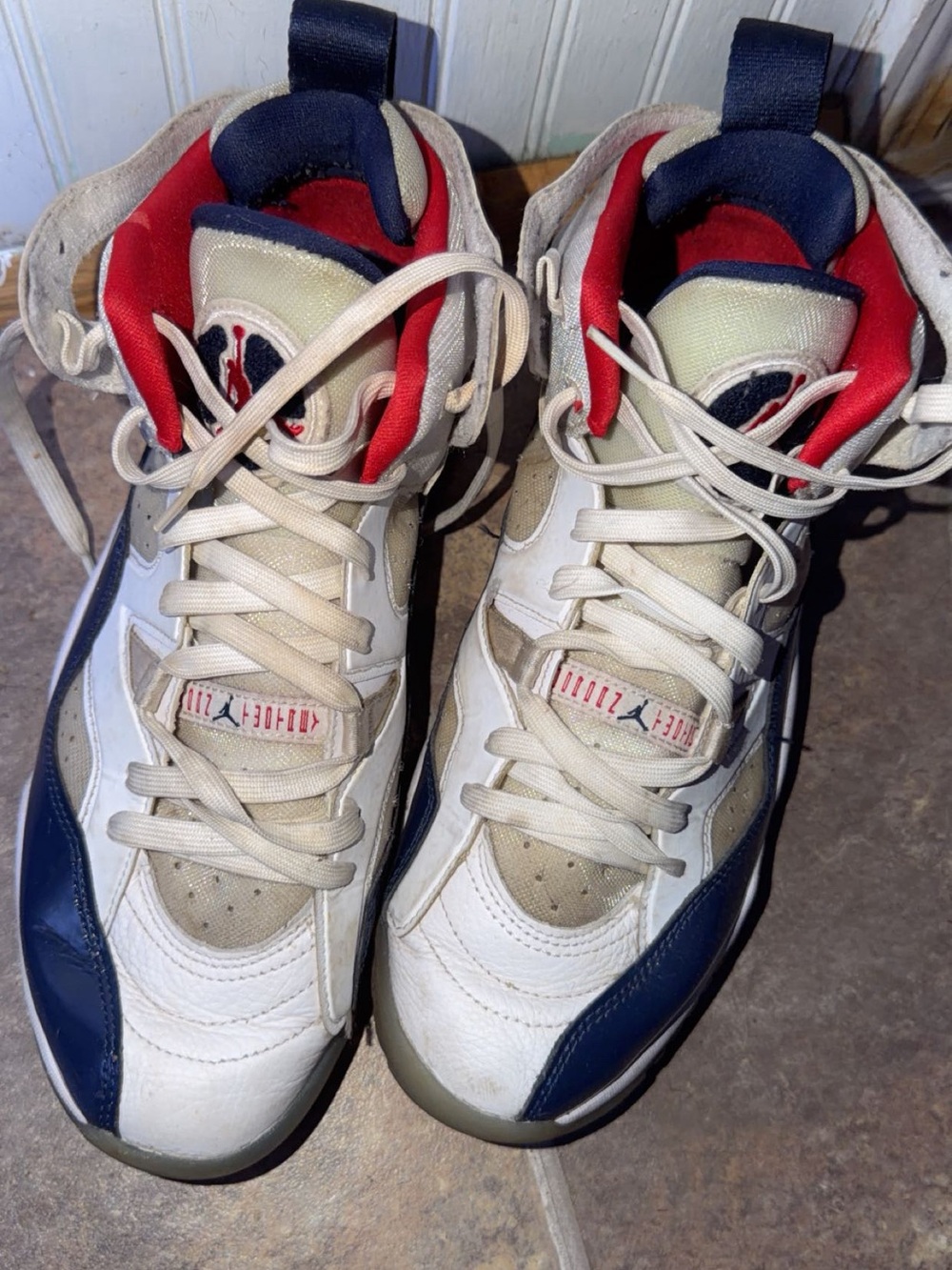 Jordan Two-Trey Olympic. White, Navy & Red